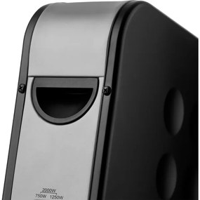 Sencor - Elektrický priamotop/konvektor 750/1250/2000W/230V termostat IP24 čierna