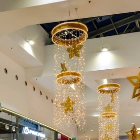 DECOLED Zlatá hviezda, 2D, 60 cm