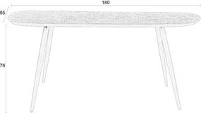 Jedálenský stôl z teakového dreva 90x180 cm Webster – White Label