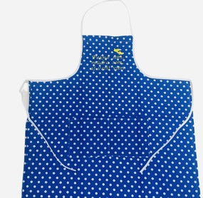 Kuchynská zástera bavlnená Pekná som modrá