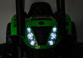 LEAN CARS Elektrický traktor A011 24V, zelený