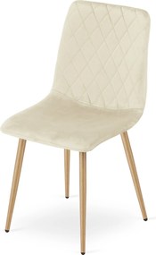 Set 4 kresiel TURIN - béžový zamat
