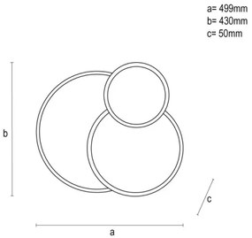 LED Stmievateľné stropné svietidlo LED/60W/230V 3000-6500K čierna + diaľkové ovládanie