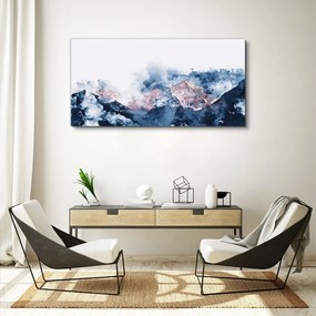 Obraz Canvas Moderné akvarel hory