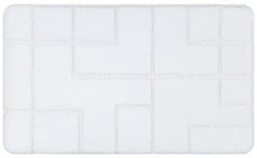 Kúpeľňový koberček SUPREME LINES línie, biely