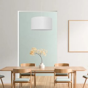 Luster na lanku ALBA 1xE27/15W/230V pr. 40 cm biela