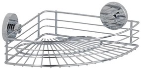 WENKO 20887100-Polica VACUUM-LOC RUND STAH 31x22,5 cm lesklý chróm