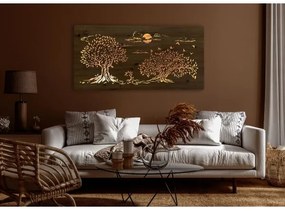 Li-Go 5307/DUB2 - LED stmievateľná nástenná dekorácia LED/24W/230V 120x60 cm dub