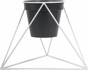 STOJAN NA KVETINÁČ TRIANGLE 40X45X24 CM BIELA