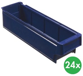 Schoeller Allibert Plastová regálová prepravka MAX typ B - 115 x 400 x 100 mm, 24 ks