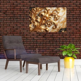 Obraz - Mramor so zlatom (90x60 cm)