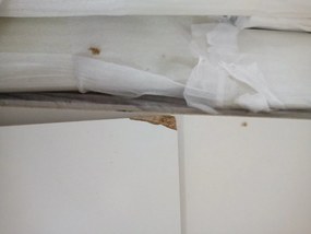 AKCIA TV stolík FROST 120x40 cm biely, dekor dub alpský II. akosť
