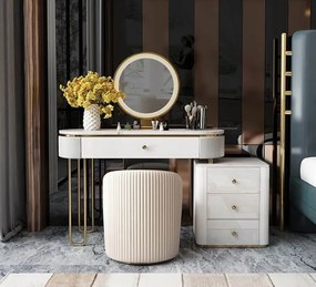 EXKLUZÍVNY TOALETNÝ STOLÍK GLÓRIA + TABURET