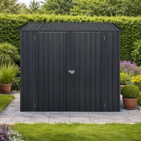Záhradný domček BestBerg ZS-F6A / 3,3 m² / 152 x 217 x 194 cm / antracitová