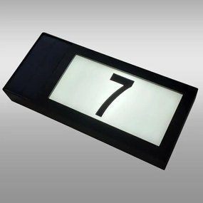 Solárna lampa číslo domu 46816 čierne