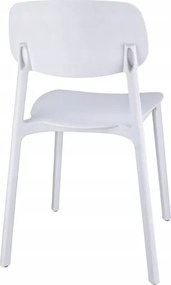 Plastová stolička LARA biela