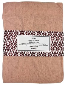 Záclona s provázky Ulla polyester svetlo ružový 140x260 Merkury Home II/22