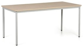 Jedálenský stôl TRIVIA, svetlosivá konštrukcia, 1600 x 800 mm, breza