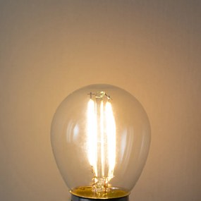 Sada 5 stmievateľných LED žiaroviek E27 P45 z číreho skla 3W 250 lm 2200K