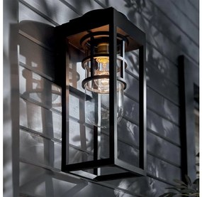 Kichler KL-HONE-M-BKT - Vonkajšie nástenné svietidlo HONE M 1xE27/60W/230V IP44