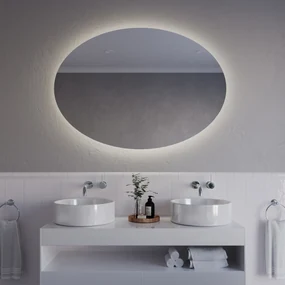 Oválné zrkadlo s LED osvetlením A32