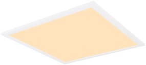 GLOBO Stropné LED osvetlenie SUNAO, 18W+4W, teplá biela, 30x30cm, hranaté
