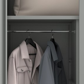 Kovová skriňa DAWID, 900 x 1850 x 400 mm, Smart: sivá