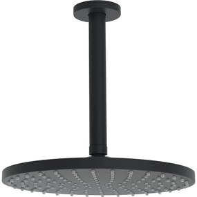 HANSA Viva okrúhla horná sprcha 1jet, priemer 250 mm, s prívodom zo stropu 243 mm, matná čierna, 4427020033