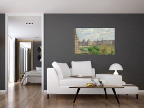 Obraz - Camille Pissarro, Place du Carrousel, Paris, reprodukcia (90x60 cm)