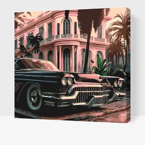 Gario Maľovanie podľa čísel Cadillac Rozmery: 50 x 50 cm, Rámovanie: S vnútorným rámom