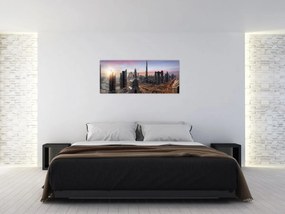 Obraz - Panorama Dubaja (120x50 cm)