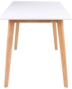 Jedálenský stôl s bielou doskou Bonami Essentials Vojens, 120 x 70 cm