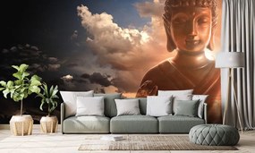Tapeta meditujúci Budha v oblakoch
