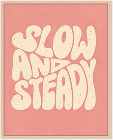 Nástenná dekorácia v ráme Slow & Steady