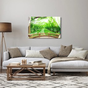 Obraz - Výhľad na tropickú záhradu (90x60 cm)