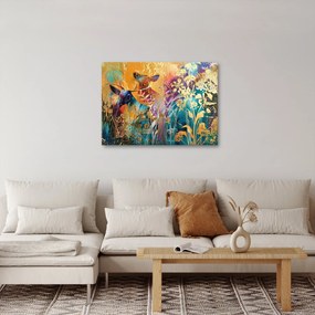 Obraz - Abstraktná maľba prírody (70x50 cm)
