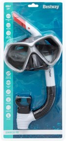 LEAN Potápačská súprava - maska, šnorchel - biela