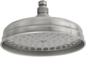 Mosadzná hlavová sprcha v matne striebornej farbe ø 20 cm Antea – Sapho