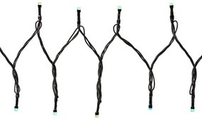 Nedis WIFILX01C42-LED RGB Vonkajšia reťaz 42xLED/8 funkcií 8m IP65 Wi-Fi Tuya