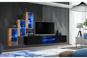 Obývacia Stena Switch Xxii Wotan/Čierna