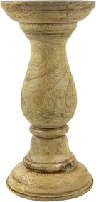 Drevený svietnik Manu z mangového dreva S - Ø 10*20cm