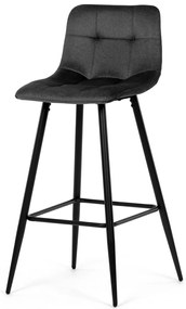 Barová stolička B-X7015 GREY2, tmavosivá