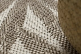 Koberec šnúrkový SIZAL FLOORLUX 20504 LÍSTIE šampanské / tmavosivý DŽUNGĽA