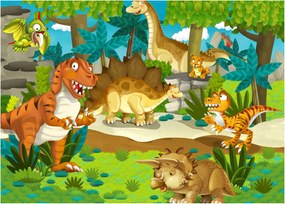 Sklenený obraz - Dinosauria (70x50 cm)