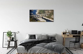 Obraz na plátne rieka Rím Akvadukty 120x60 cm