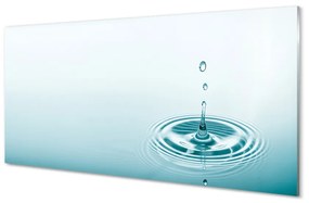 Sklenený obklad do kuchyne Kvapka vody close-up 100x50 cm
