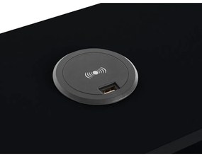 Čierny pracovný stôl Støraa New Haven