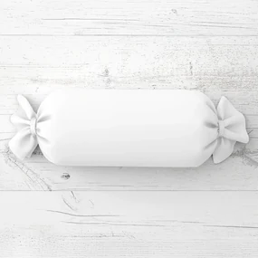 Biante Vankúš valec bonbon Rongo RG-045 Biely 15x60 cm