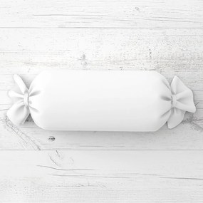 Biante Vankúš valec bonbon Rongo RG-045 Biely 15x40 cm