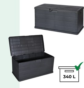 Úložný box ALPHA, 340L, 118x59x57cm, antracitová I.P.A.E-Progarden